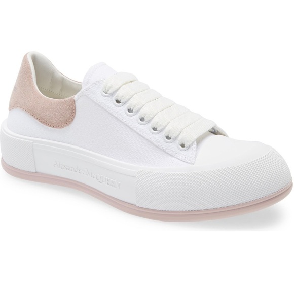 MCQUEEN SNEAKER UNISEX 40 PINK WHITE - Picture 4 of 7